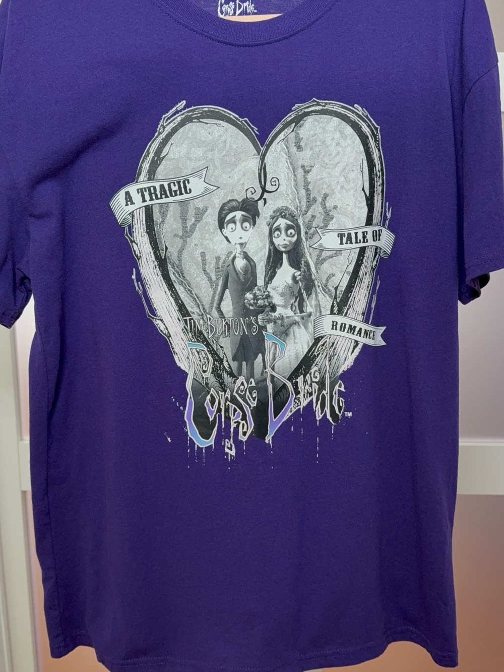 Corpse Bride Official Tee, A Tragic Tale of Romance, size L